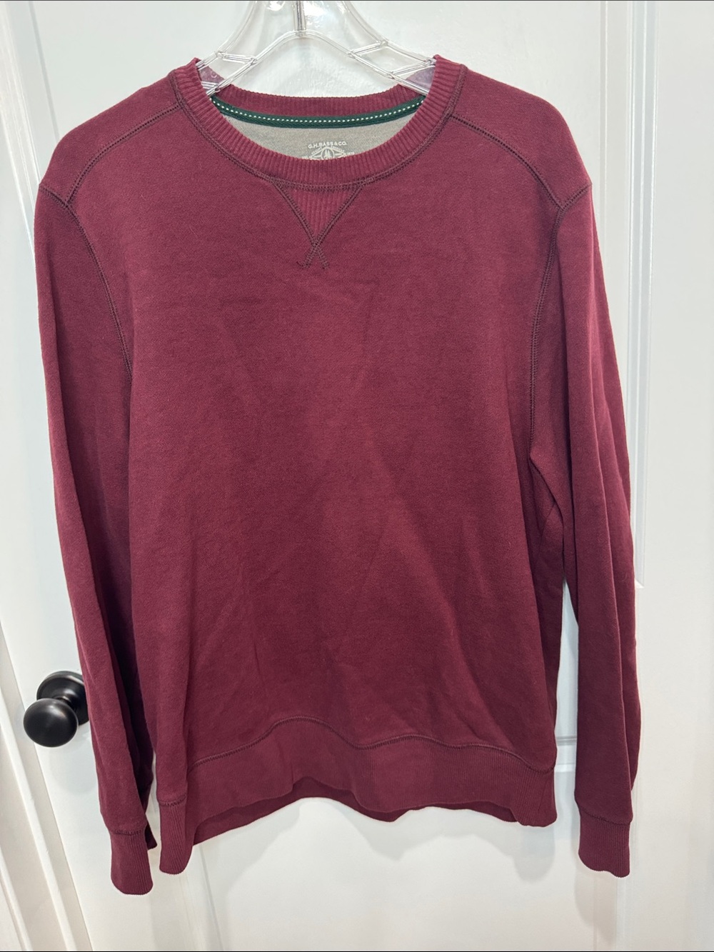 G.H. Bass & Co. Men's Crewneck Sweater - Wine